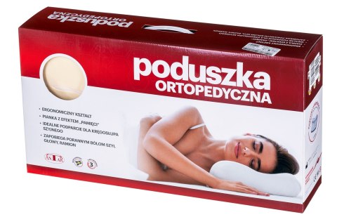 Poduszka ortopedyczna z wyprofilowaniem pod głowę Poduszka ortopedyczna z wyprofilowaniem pod głowę