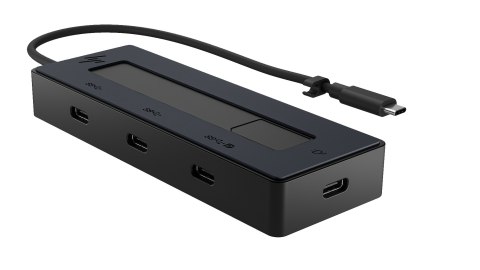 Stacja dokująca HP 4K USB-C Multiport Hub czarna 6G842AA Stacja dokująca HP 4K USB-C Multiport Hub czarna 6G842AA