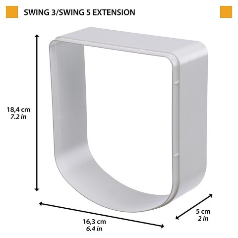 FERPLAST Tunel przedłużający do drzwiczek Swing 3/5, brązowy FERPLAST Tunel przedłużający do drzwiczek Swing 3/5, brązowy
