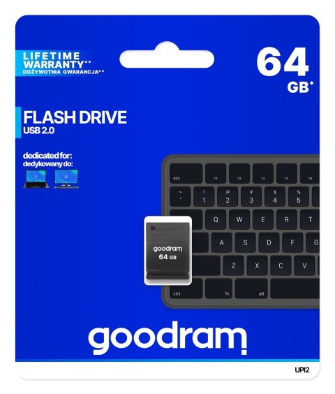 GOODRAM FLASHDRIVE PICCOLO 64GB UPI2 BLACK USB 2.0 GOODRAM FLASHDRIVE PICCOLO 64GB UPI2 BLACK USB 2.0
