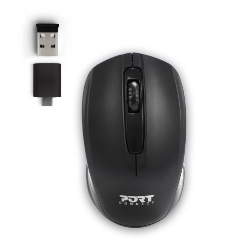 Zestaw torba + mysz PORT DESIGNS Premium Pack 501873 (Top Load; wireless; 1000 DPI; USB-C/USB-A; kolor czarny) Zestaw torba + mysz PORT DESIGNS Premium Pack 501873 (Top Load; wireless; 1000 DPI; USB-C/USB-A; kolor czarny)
