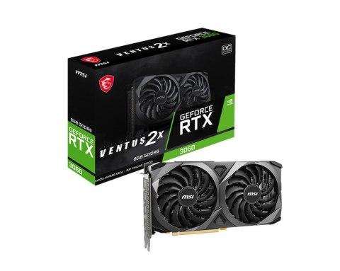Karta graf. MSI RTX 3060 VENTUS 2X 8GB OC GDDR6 Karta graf. MSI RTX 3060 VENTUS 2X 8GB OC GDDR6