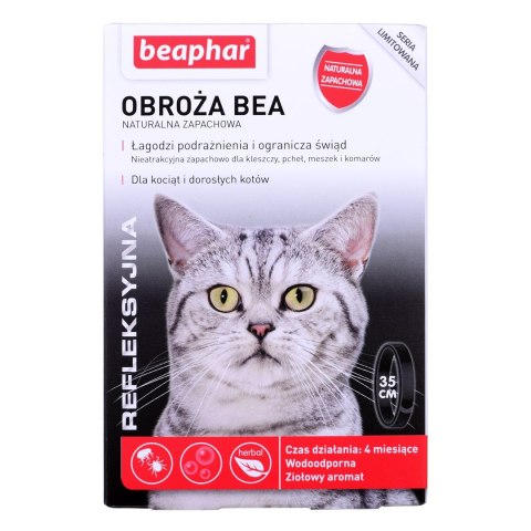 BEAPHAR - obroża na kleszcze refleksyjna dla kociąt i kotów - 35cm BEAPHAR - obroża na kleszcze refleksyjna dla kociąt i kotów - 35cm