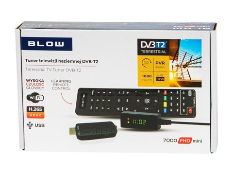 BLOW TUNER DVB-T2 7000FHD MINI H.265 (WYPRZEDAŻ) BLOW TUNER DVB-T2 7000FHD MINI H.265 (WYPRZEDAŻ)