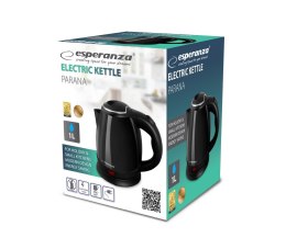 ESPERANZA CZAJNIK ELEKTRYCZNY PARANA 1.0 L CZARNY EKK128K (WYPRZEDAŻ)