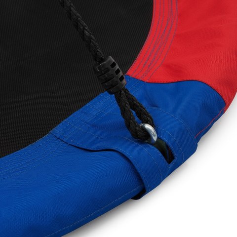 Huśtawka Bocianie gniazdo NILS CAMP NB5003 niebiesko-czerwono-pomarańczowe średnica 90 cm Huśtawka Bocianie gniazdo NILS CAMP NB5003 niebiesko-czerwono-pomarańczowe średnica 90 cm