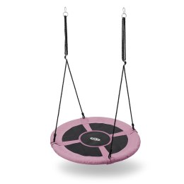 Huśtawka Bocianie gniazdo NILS CAMP NB5031 różowe średnica 100 cm