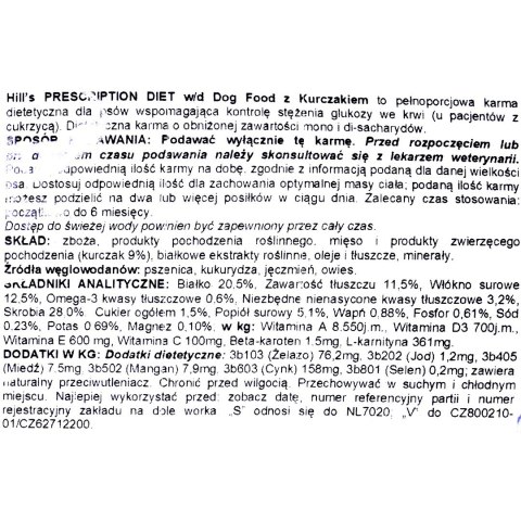 Karma Hill's Prescription Diet z kurczakiem 1,5kg Karma Hill's Prescription Diet z kurczakiem 1,5kg