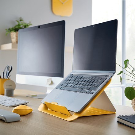 LEITZ Podstawka pod laptopa Ergo Cosy, żółta LEITZ Podstawka pod laptopa Ergo Cosy, żółta