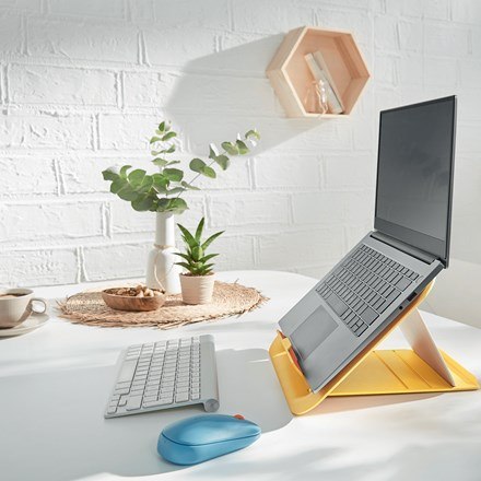 LEITZ Podstawka pod laptopa Ergo Cosy, żółta LEITZ Podstawka pod laptopa Ergo Cosy, żółta