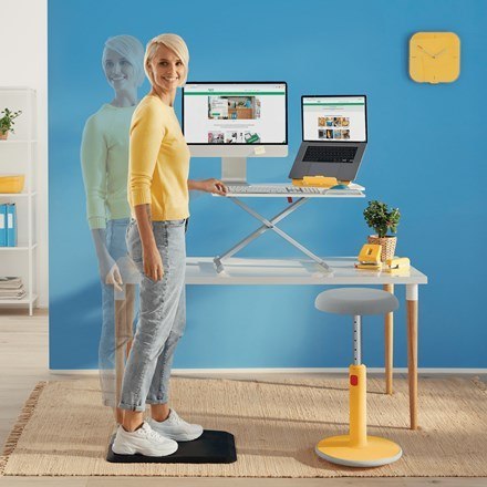 LEITZ Podstawka pod laptopa Ergo Cosy, żółta LEITZ Podstawka pod laptopa Ergo Cosy, żółta