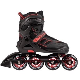 Łyżworolki NILS Extreme NA14174 A czarno-czerwone rozm. M (35-38)