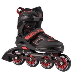 Łyżworolki NILS Extreme NA14174 A czarno-czerwone rozm. M (35-38)