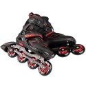 Łyżworolki NILS Extreme NA14174 A czarno-czerwone rozm. M (35-38)