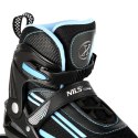 Łyżworolki NILS Extreme NJ19803A LED niebies rozm. M (35-38)