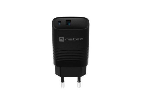 NATEC ŁADOWARKA RIBERA GAN 1X USB-A + 1X USB-C 30W CZARNA NUC-2141 NATEC ŁADOWARKA RIBERA GAN 1X USB-A + 1X USB-C 30W CZARNA NUC-2141