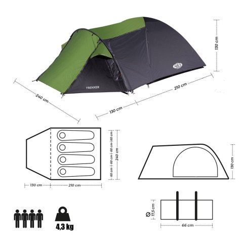 Namiot NILS CAMP TREKKER NC6012 4 osobowy Namiot NILS CAMP TREKKER NC6012 4 osobowy