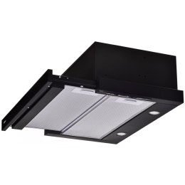 Okap teleskopowy AKPO WK-7 LIGHT ECO 50 CZARNY (podszafkowy)