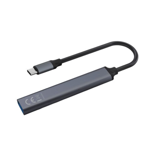 SAVIO HUB USB-C - 3 X USB-A 2.0, 1 X USB-A 3.0, SZARY, AK-71 SAVIO HUB USB-C - 3 X USB-A 2.0, 1 X USB-A 3.0, SZARY, AK-71