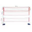 Siatka multifunkcyjna Nils NT0300 3w1 badminton + tenis + siatkówka, pokrowiec w zestawie