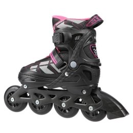 Łyżworolki NILS Extreme NA11002 czarno-fioletowe rozm. L (39-42)