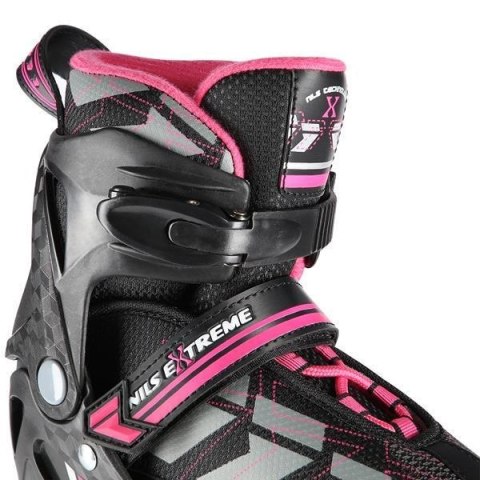 Łyżworolki NILS Extreme NA11002 czarno-fioletowe rozm. M (35-38) Łyżworolki NILS Extreme NA11002 czarno-fioletowe rozm. M (35-38)