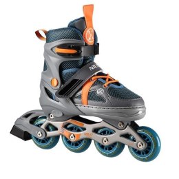 Łyżworolki NILS Extreme NJ1828A szaro-pomarańczowe rozm. L (39-42)