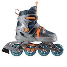 Łyżworolki NILS Extreme NJ1828A szaro-pomarańczowe rozm. M (35-38)
