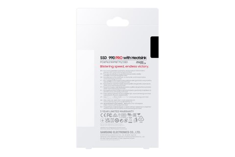 Dysk SSD Samsung 990 PRO 2TB M.2 2280 PCI-E x4 Gen4 NVMe Dysk SSD Samsung 990 PRO 2TB M.2 2280 PCI-E x4 Gen4 NVMe