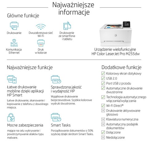 Urządzenie wielofunkcyjne HP Color LaserJet Pro M255dw Urządzenie wielofunkcyjne HP Color LaserJet Pro M255dw