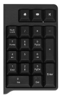 Activejet Klawiatura przewodowa membranowa K-3021 (USB 2.0; kolor czarny)