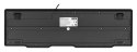 Activejet Klawiatura przewodowa membranowa K-3021 (USB 2.0; kolor czarny)