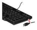 Activejet Klawiatura przewodowa membranowa K-3021 (USB 2.0; kolor czarny)