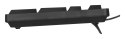 Activejet Klawiatura przewodowa membranowa K-3021 (USB 2.0; kolor czarny)