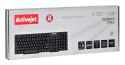 Activejet Klawiatura przewodowa membranowa K-3021 (USB 2.0; kolor czarny)
