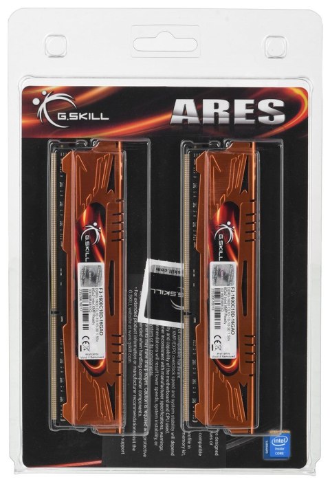G.SKILL ARES DDR3 2X8GB 1600MHZ CL10 XMP LOW PROFILE F3-1600C10D-16GAO G.SKILL ARES DDR3 2X8GB 1600MHZ CL10 XMP LOW PROFILE F3-1600C10D-16GAO