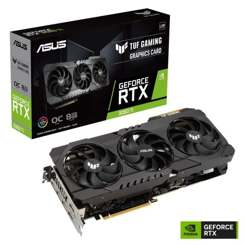 Karta graf.ASUS TUF GeF RTX3060TI O8GD6X GAMING 8GB (WYPRZEDAŻ) Karta graf.ASUS TUF GeF RTX3060TI O8GD6X GAMING 8GB (WYPRZEDAŻ)