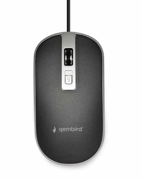 GEMBIRD MYSZ MUS-4B-06-BS OPTYCZNA 1200DPI USB CZARNO-SREBRNA GEMBIRD MYSZ MUS-4B-06-BS OPTYCZNA 1200DPI USB CZARNO-SREBRNA