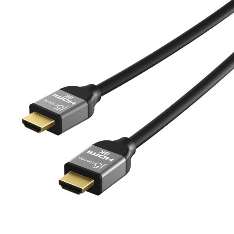 Kabel j5create Ultra High Speed 8K UHD HDMI Cable (HDMI M - HDMI M; 2m; kolor czarny) JDC53-N Kabel j5create Ultra High Speed 8K UHD HDMI Cable (HDMI M - HDMI M; 2m; kolor czarny) JDC53-N