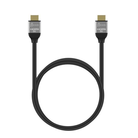 Kabel j5create Ultra High Speed 8K UHD HDMI Cable (HDMI M - HDMI M; 2m; kolor czarny) JDC53-N Kabel j5create Ultra High Speed 8K UHD HDMI Cable (HDMI M - HDMI M; 2m; kolor czarny) JDC53-N