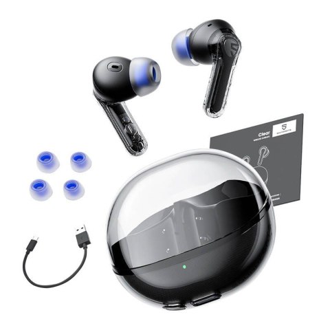Słuchawki TWS Soundpeats Clear czarne Słuchawki TWS Soundpeats Clear czarne