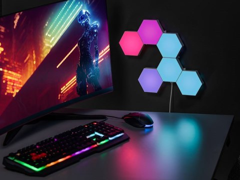 TRACER SZEŚCIOKĄTNE LAMPY RGB SMART HEXAGON TRACER SZEŚCIOKĄTNE LAMPY RGB SMART HEXAGON