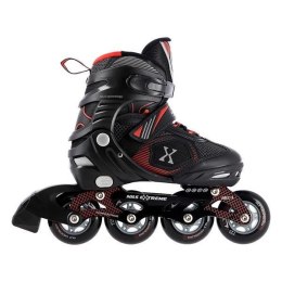 Łyżworolki NILS Extreme NA9080 czarno-czerwone rozm. L (39-42)