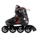Łyżworolki NILS Extreme NA9080 czarno-czerwone rozm. L (39-42)