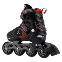 Łyżworolki NILS Extreme NA9080 czarno-czerwone rozm. L (39-42)