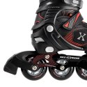 Łyżworolki NILS Extreme NA9080 czarno-czerwone rozm. L (39-42)
