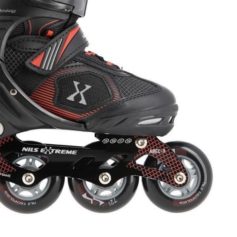 Łyżworolki NILS Extreme NA9080 czarno-czerwone rozm. L (39-42) Łyżworolki NILS Extreme NA9080 czarno-czerwone rozm. L (39-42)