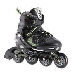 Łyżworolki NILS Extreme NA9080 czarno-zielone rozm. L (39-42)