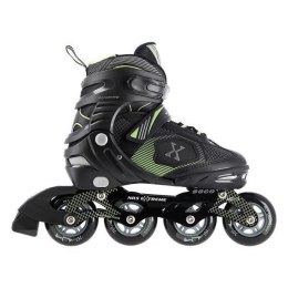 Łyżworolki NILS Extreme NA9080 czarno-zielone rozm. L (39-42)