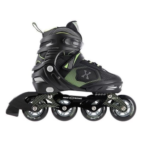 Łyżworolki NILS Extreme NA9080 czarno-zielone rozm. L (39-42) Łyżworolki NILS Extreme NA9080 czarno-zielone rozm. L (39-42)